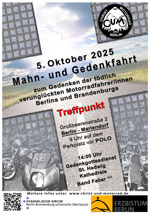 Mahn und Gedenkfahrt 2025
